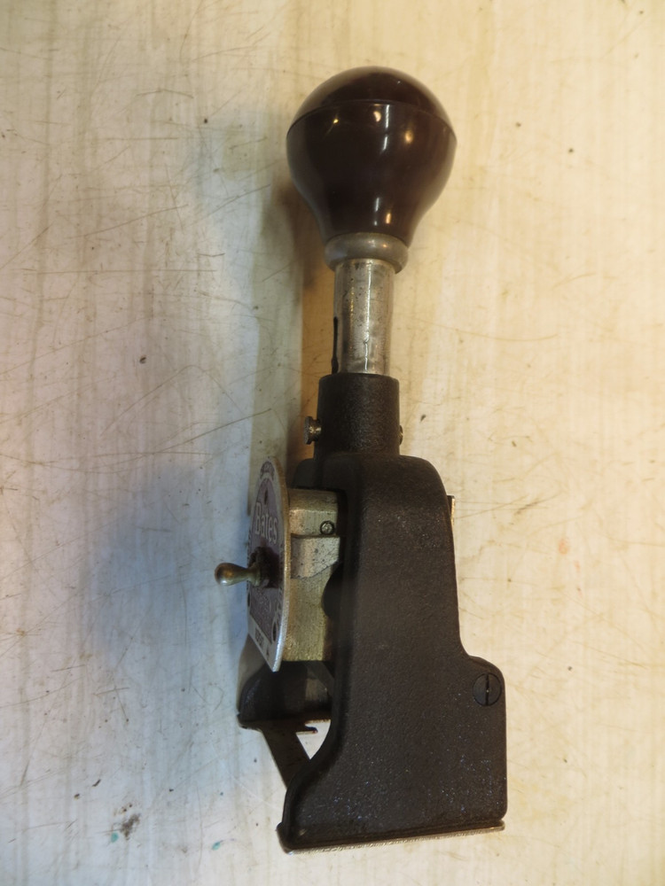 Vintage Bates Multiple Movement Numbering Machine Stamp 6 Wheels Style E