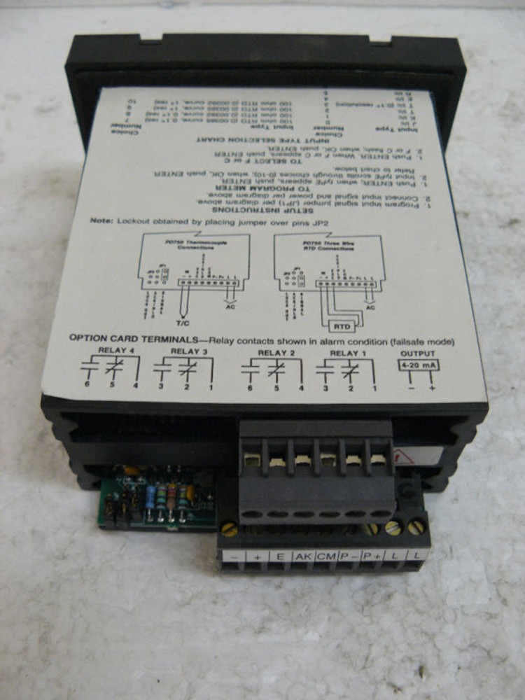 PRECISION DIGITAL PD750-3G-14 TEMPERATURE METER