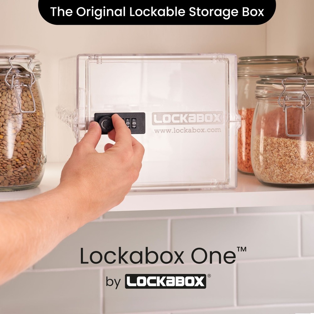 Lockabox One™ | Secure Code Compact Hygienic Food Medicine Lockable Storage Box
