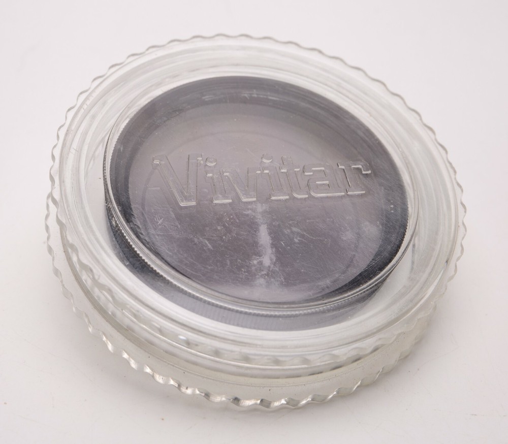 55mm Vivitar Polarizing Filter PL Linear Polarizer w/Case EX!