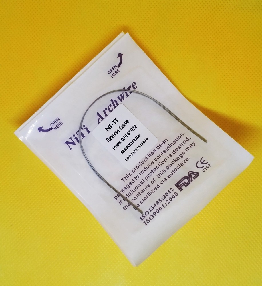 5Pack Dental Orthodontic Super Elastic Reverse Curve NITI Arch Wire Rectangular