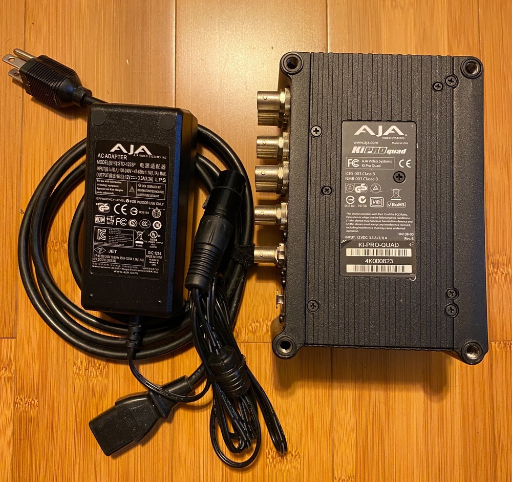 AJA Ki Pro Quad Pro 4K/QuadHD/2K/HD Solid State Video Recorder 4:4:4 RAW Capture