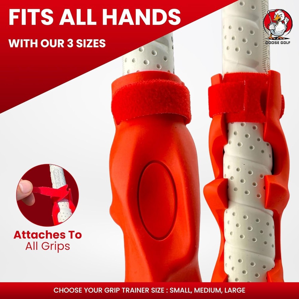 Golf Grip Trainer – Golf Training Aid for Correct Hand Positioning, Fits All ...