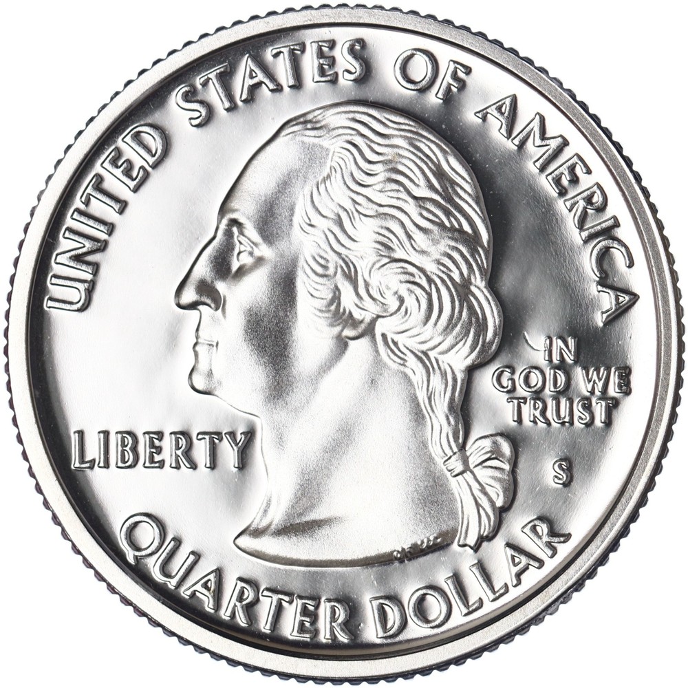 2001 S State Quarter Rhode Island Gem DCam Proof CN-Clad