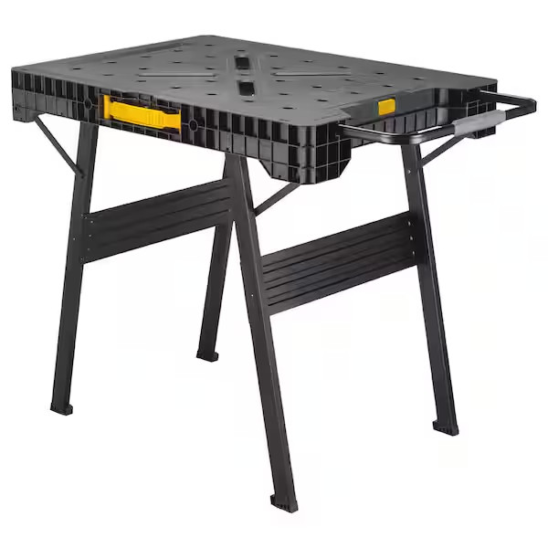 dewalt workbench folding table lightweight sturdy large surface work portable