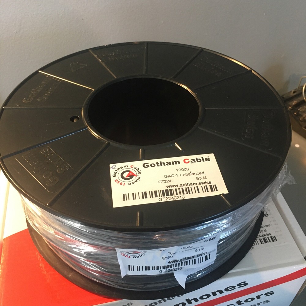 Gotham Audio GAC-1 Unbalanced Analog Audio Cable - Bulk GAC-1 Cable