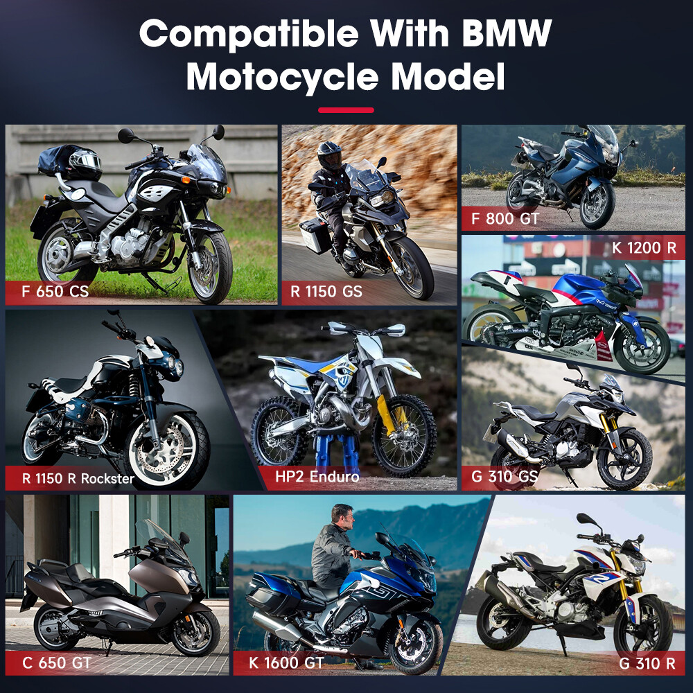 ANCEL MT510 All Systems Motorcycle Diagnostic Tool Fit For BMW OBD2 Code Reader