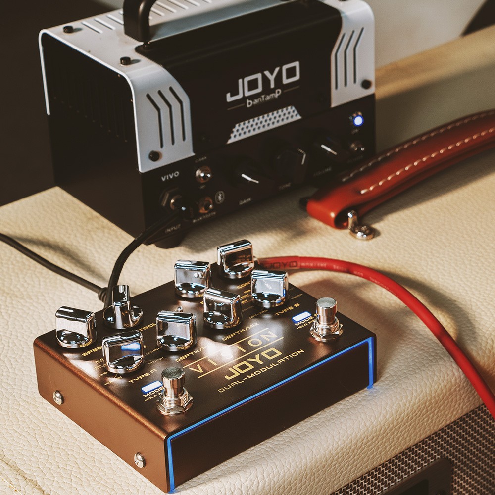 JOYO Modulation Multi Effects Pedal Dual Channel Stereo Input /Output 9 Effects