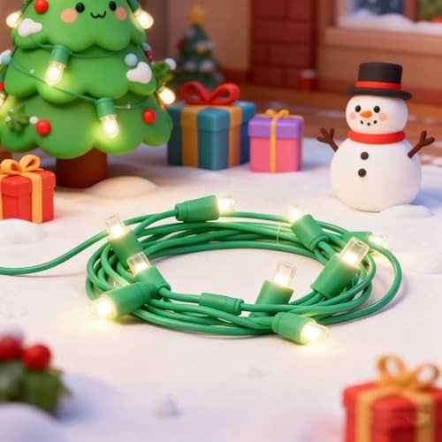 5MM Christmas String Lights (), Mini LED String 25FT Warm White - Steady