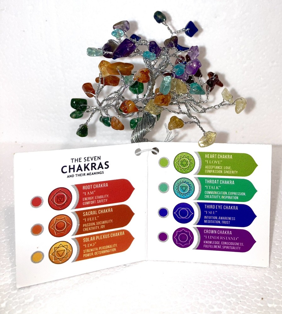 CHAKRA Gemstone Crystal Tree Stone Natural Gemstone Tree