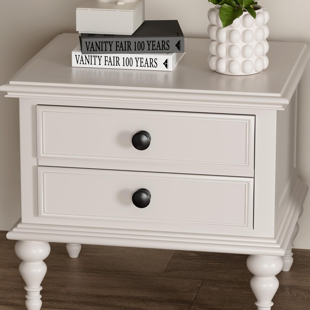 Goldenwarm 25 Pack Cabinet Knobs Black Cabinet Knobs Round Black Drawer Pulls...