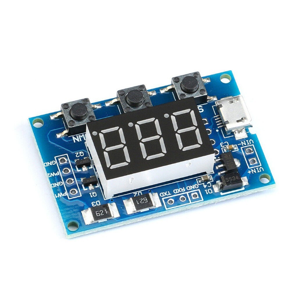 Compact 2 Channel Square Wave Generator Module with LED Display Buy Now