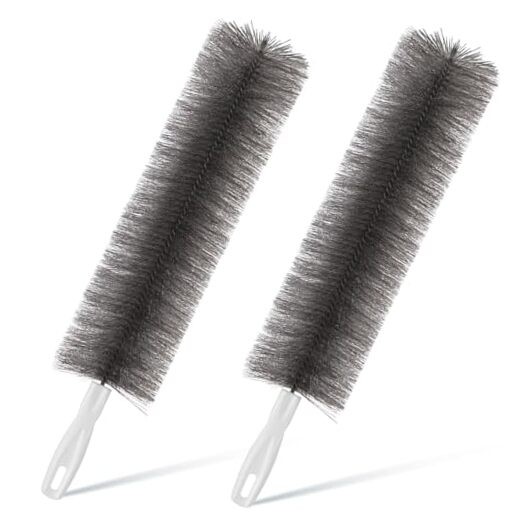 Pcs Cobweb Duster Bendable Fan Duster Plastic Dust Cleaner Reusable 2 Gray