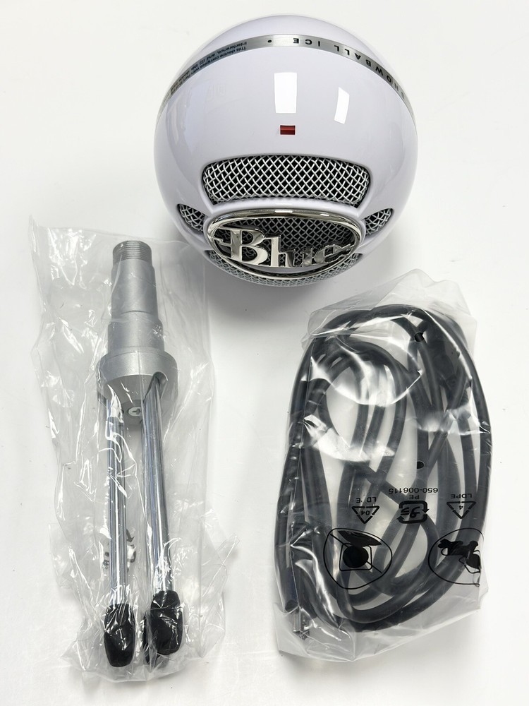 Blue Snowball Ice Microphone USB A0012 Condenser Microphone -White #2