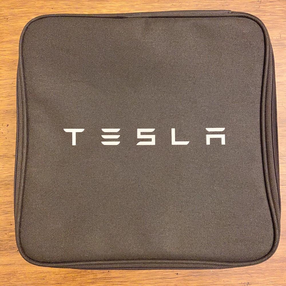 Tesla Gen 2 Square OEM Storage Empty Bag Universal Mobile Connector Pouch Only