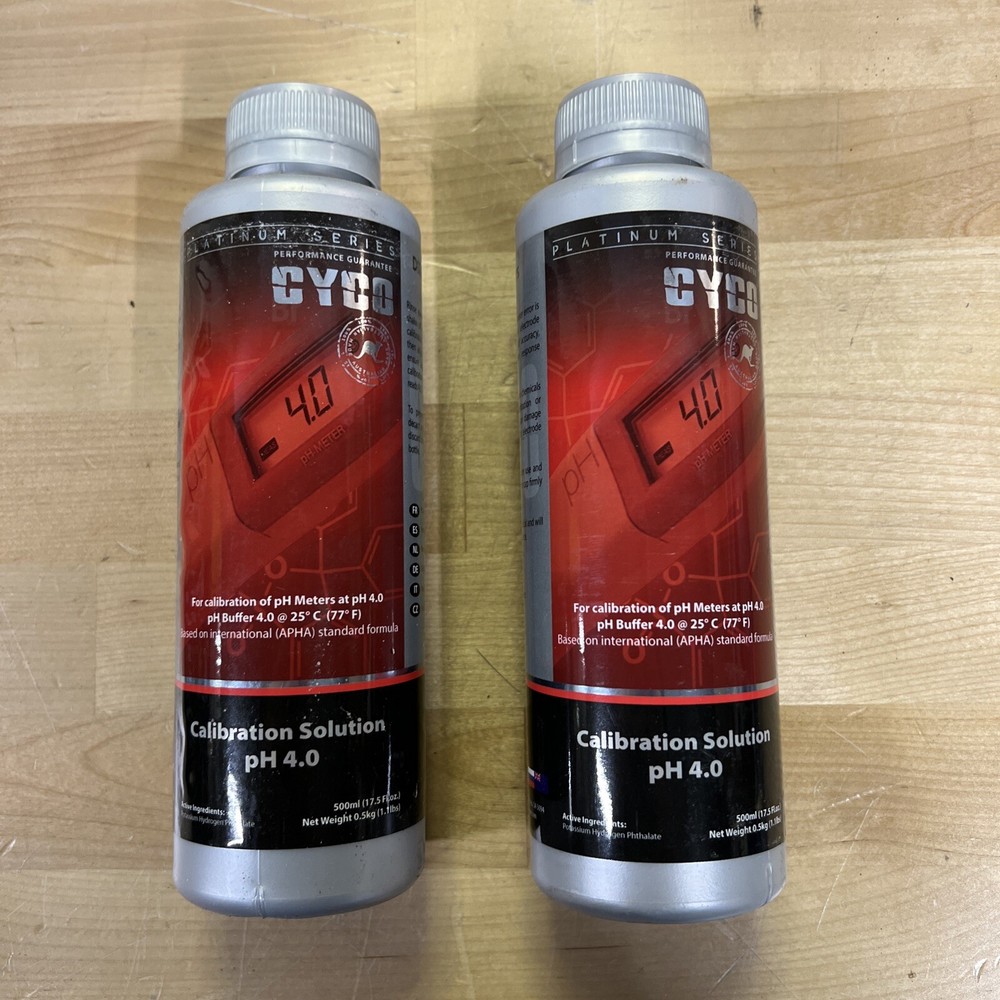 CYCO pH Calibration Solution Kit pH 4.0 500-mL Bottles (2 PACK)