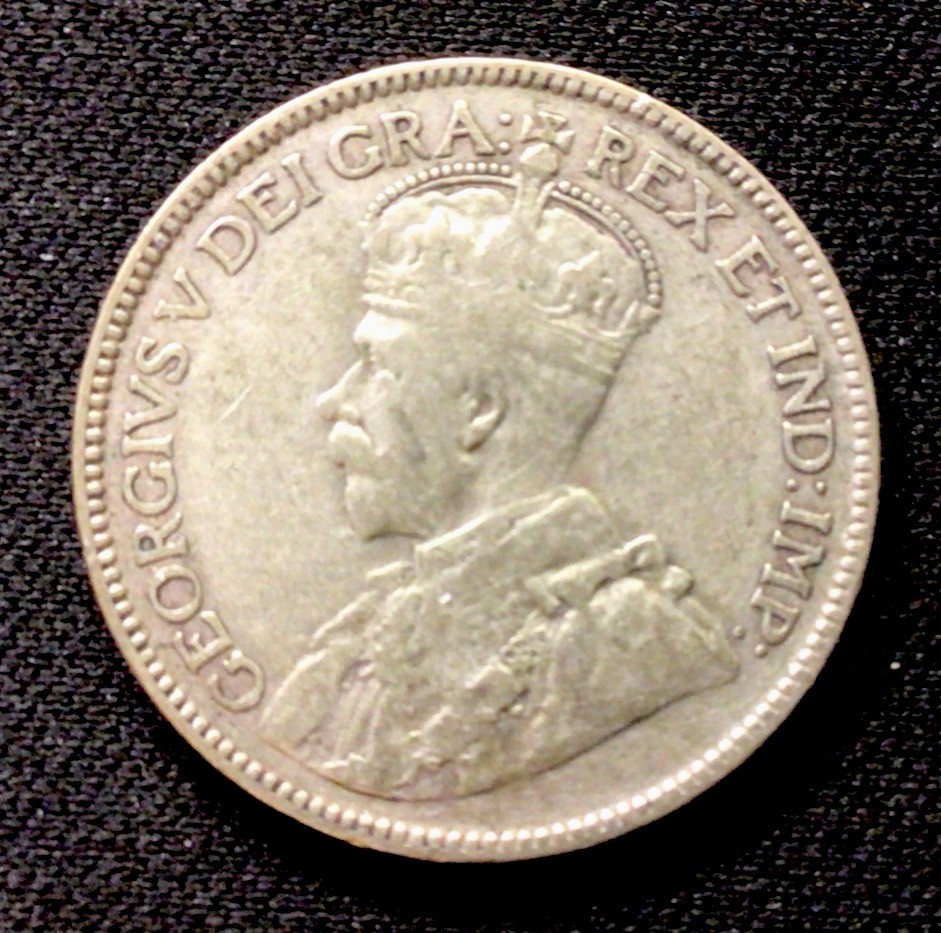 1929 Canada Silver! 25 Cents! ENN Coins