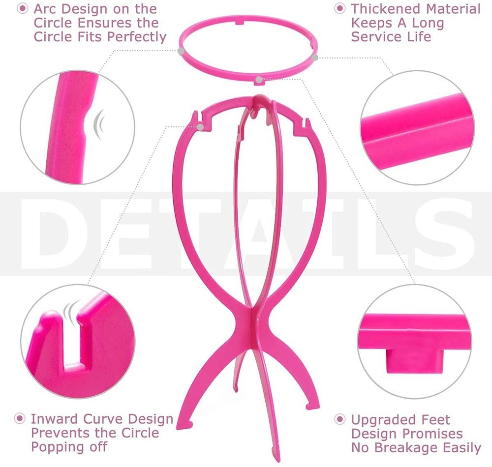 Head Stand Holder Hot Pink 3 pack