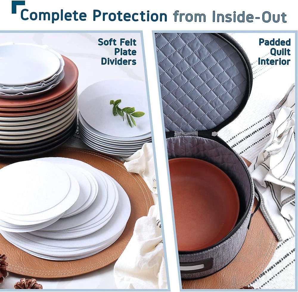 Fine China & Dish Storage Organizer Set