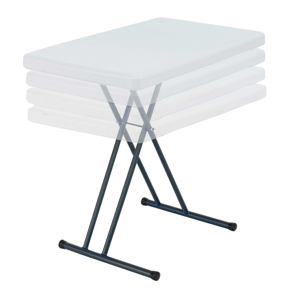 30" Personal Rectangle Folding Table, Indoor/Outdoor, White (28241)