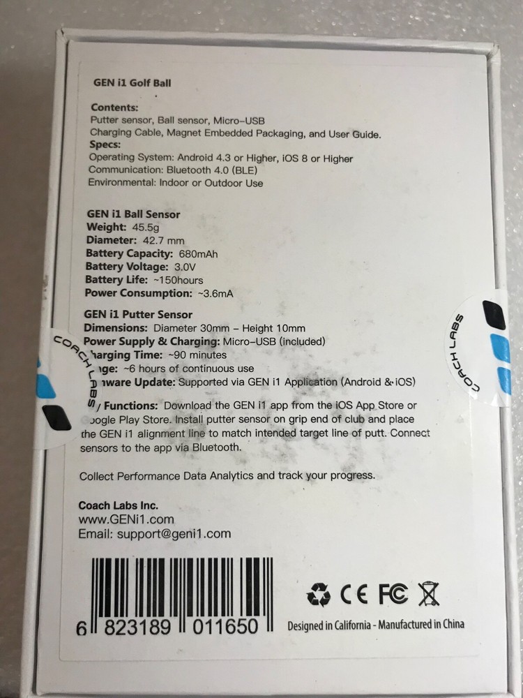 GEN i1 SMART GOLF BALL SENSOR