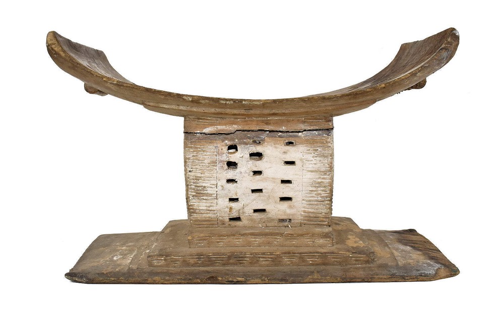 Asante Dwa Wood Stool Throne Ghana