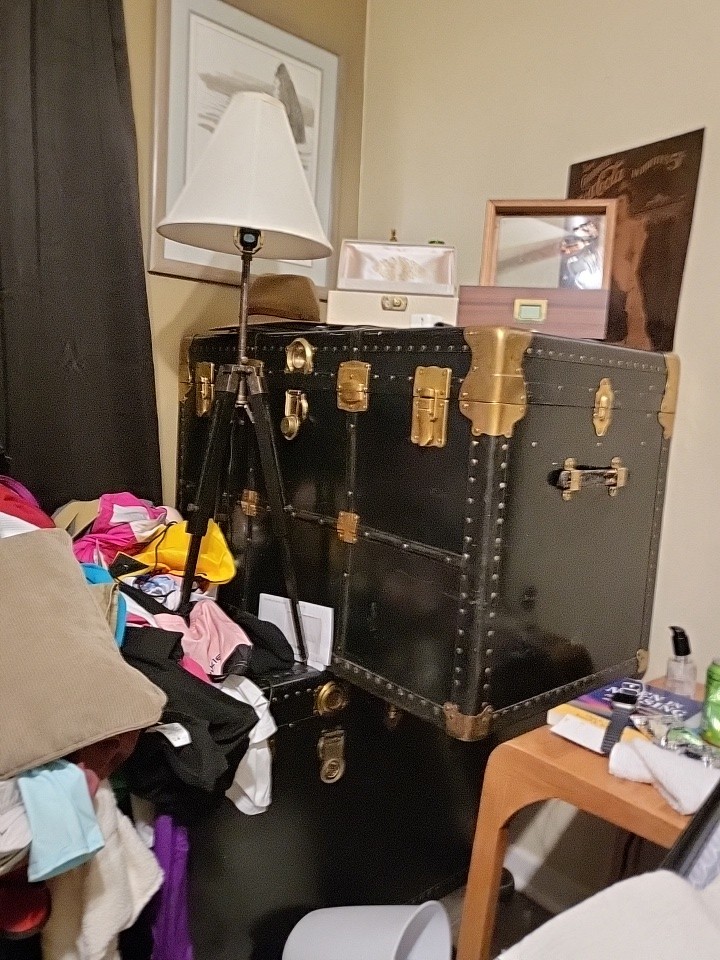 Antique Steamer Wardrobe Trunk