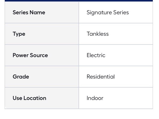 AO Smith Signature Series 240 Volt 18KW 3.5 GPM Tankless Electric Water Heater