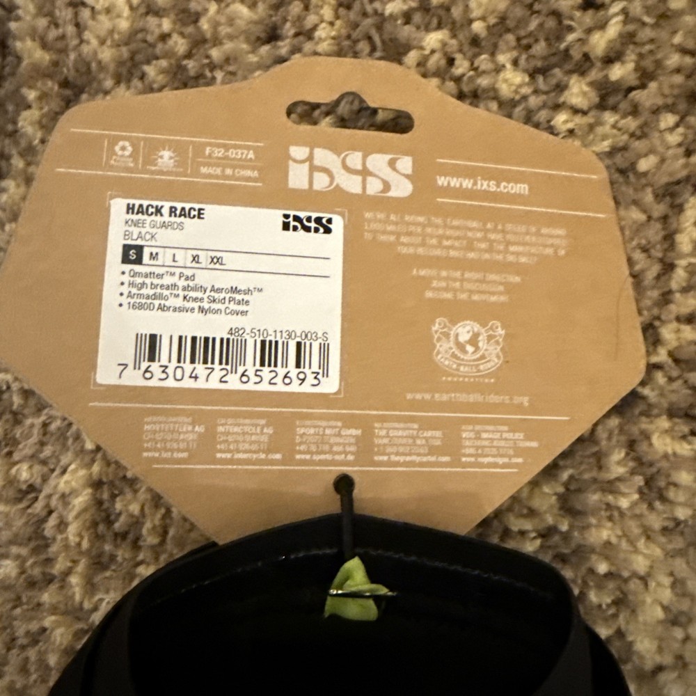 iXS Hack Race Knee Guard Black S