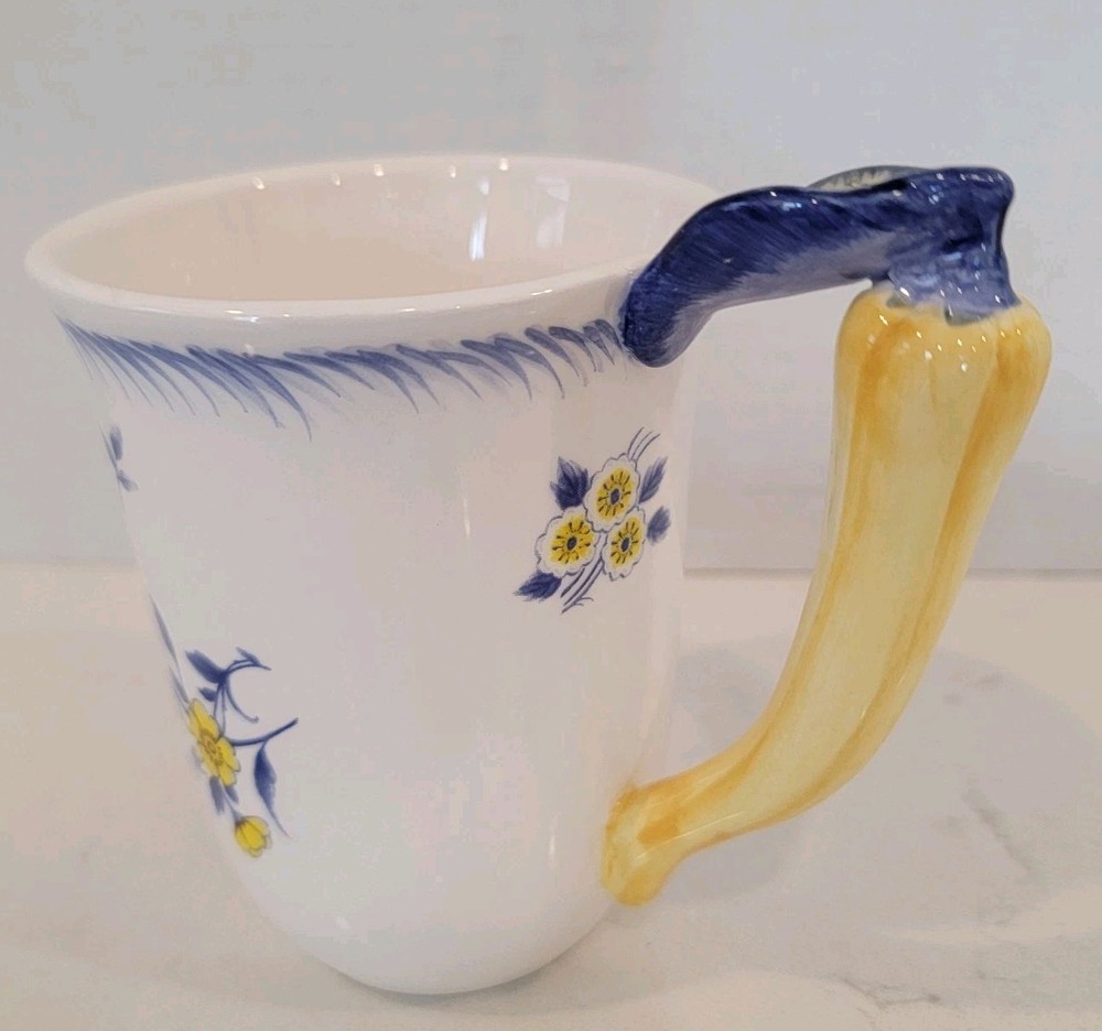 Spode Coffee Mug Imperial Garden Pattern Corn Handle "Retired" EUC VTG.