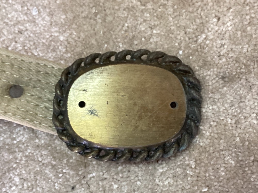 Vintage Brass Buckle Web Tool Bridle