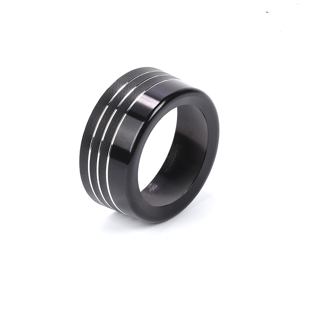 Black Gear Shift Adjust Control Switch Knob Cover Ring for Dodge Ram Durango 13+