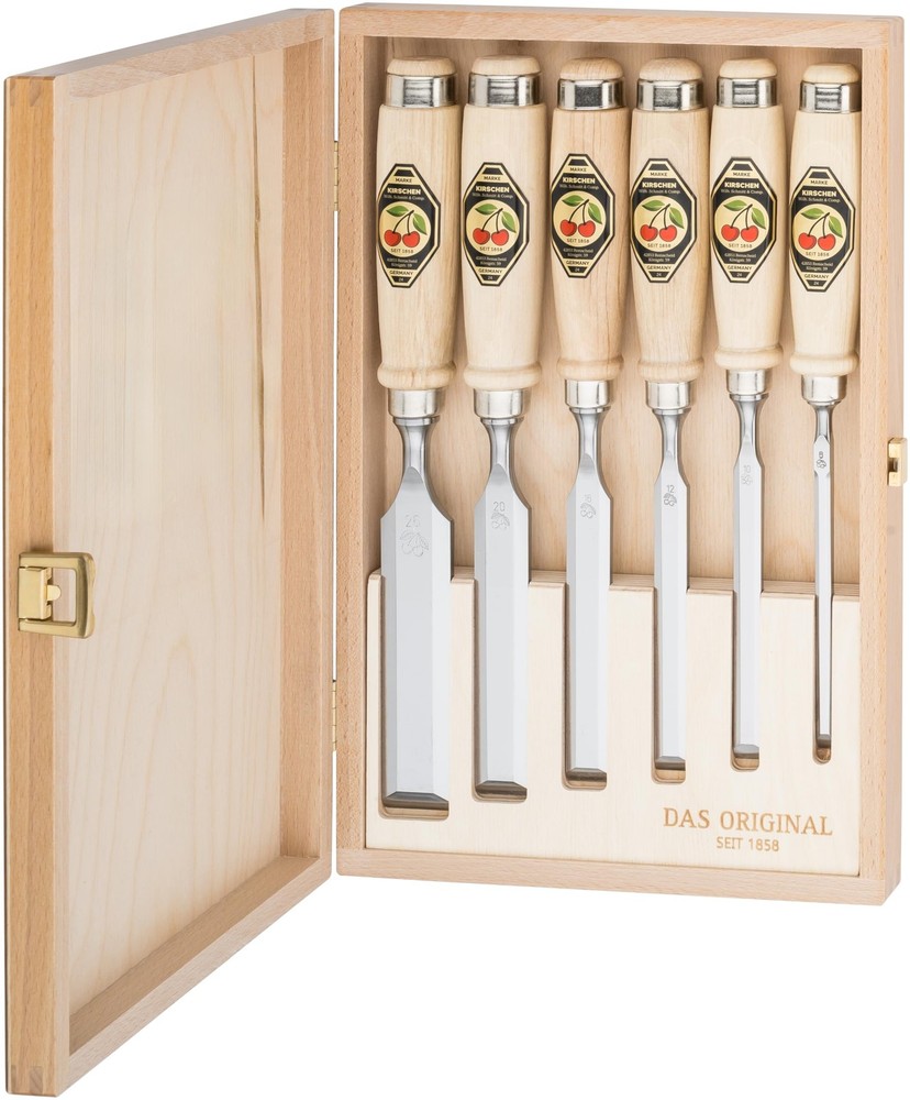 Kirschen 1101000 6-Piece Chisel Set in Wood Box