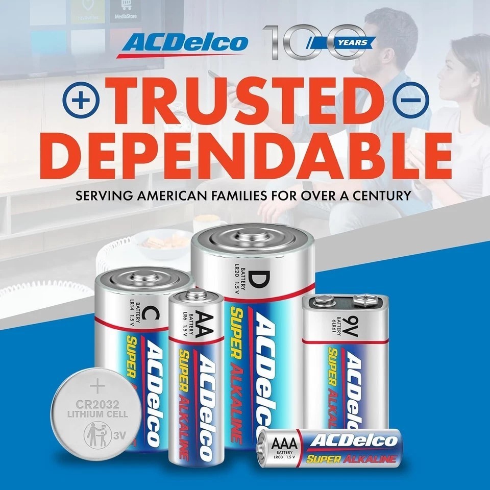 ACDelco 24-Count Triple AAA Batteries, Maximum Power Super AAA-24 Count, Blue