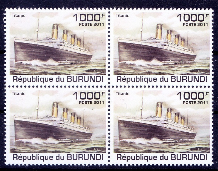 Burundi 2011 MNH Blk 4, Titanic, Ships