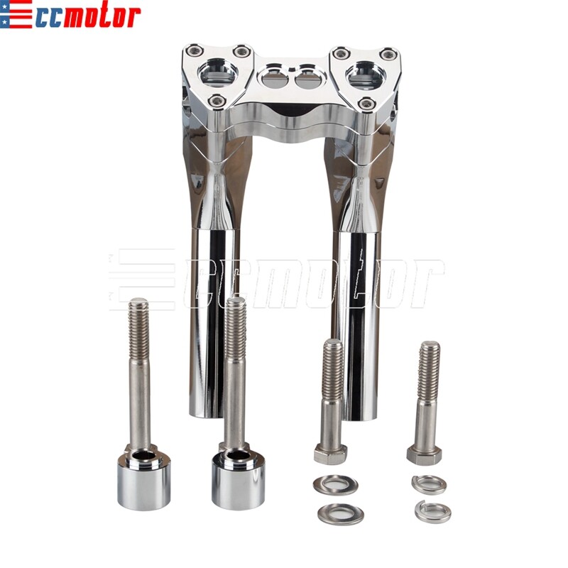 8" 9" Handlebar Pullback Riser Club Style 1" Bar For Harley Softail Dyna FXDWG