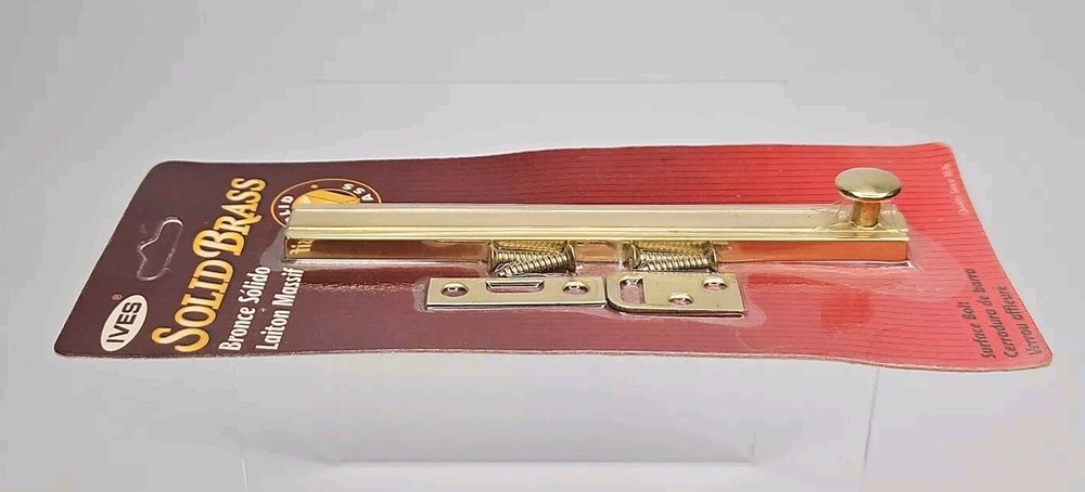 H. B. Ives Artisan Collection Solid Brass Modern 6” Surface Bolt C40B-6IN