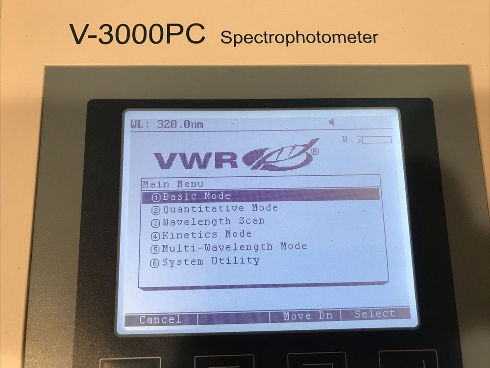VWR V-3000PC SPECTROPHOTOMETER