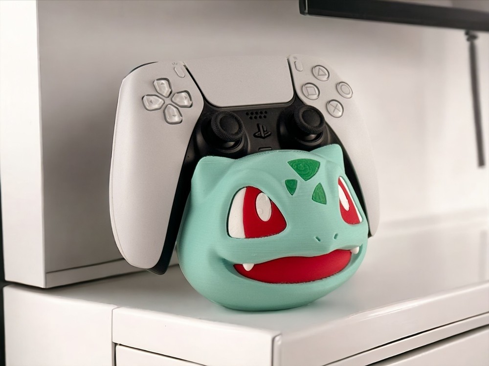 Bulbasaur Video Game Controller Holder - Universal, Cute Gaming Accessory