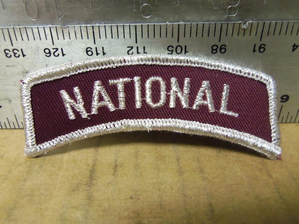 National Embroidered Tab Patch (NOS)