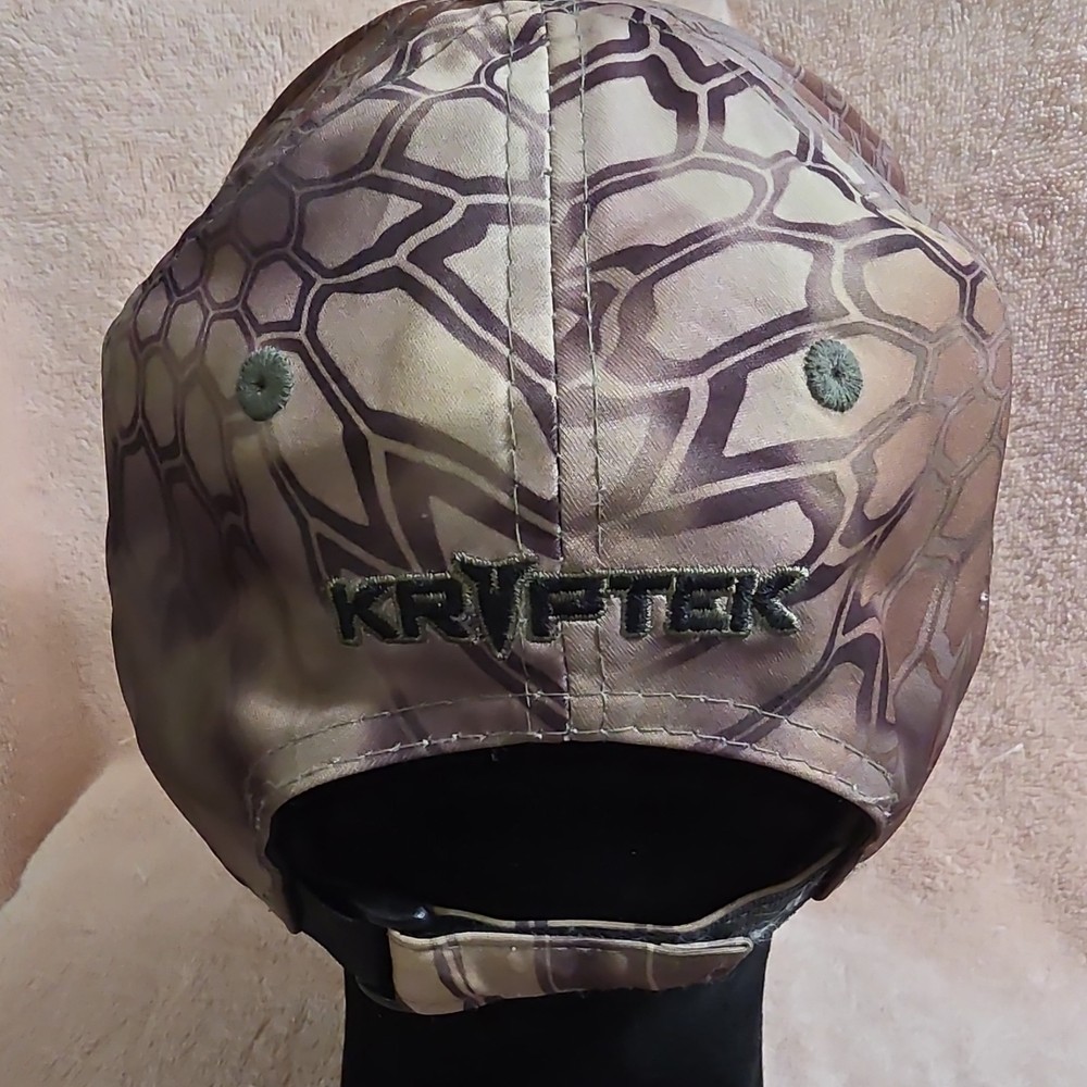 Kryptek Camo Ball Cap Adjustable Polyester Unisex Brown Beige Gray