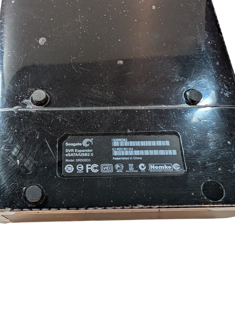 Seagate DVR Expander eSATA/USB2.0 1TB Model SRD0SD3