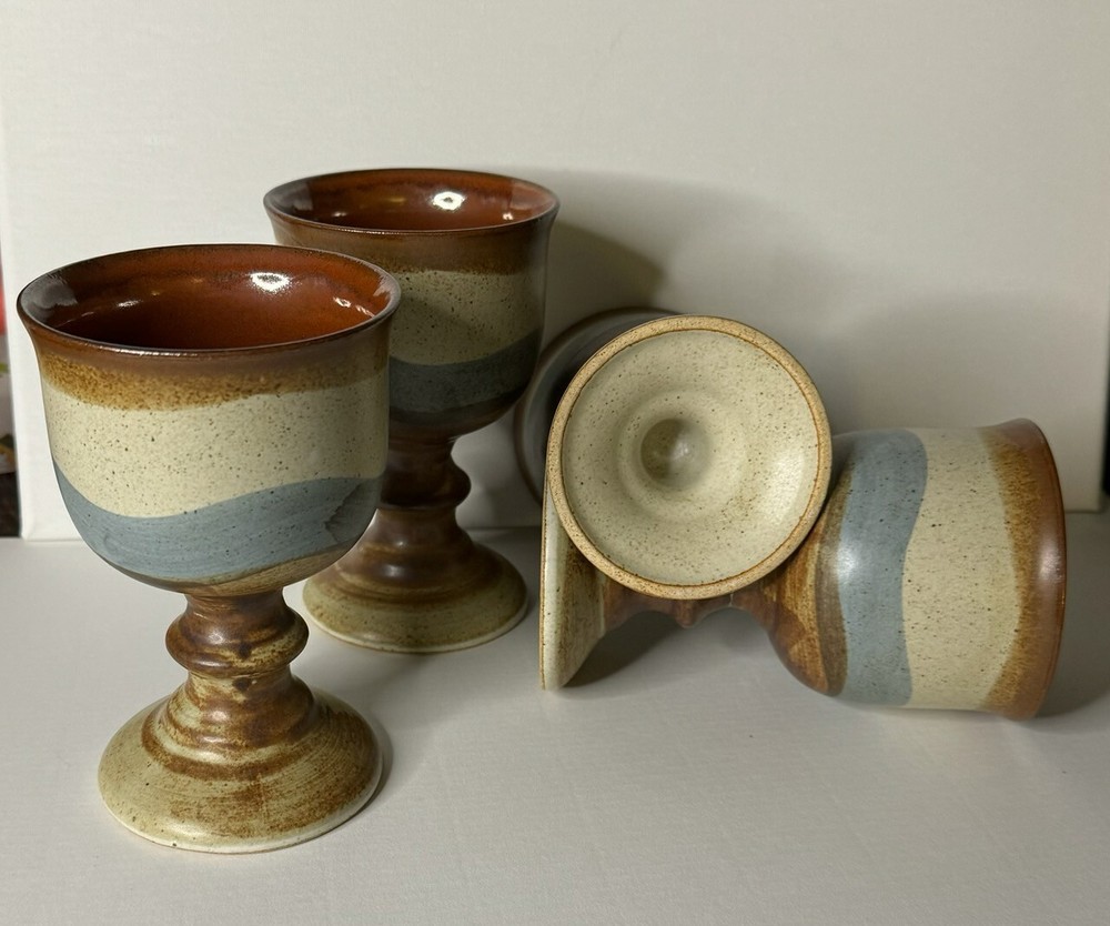 Ceramic Pottery Wine Goblets