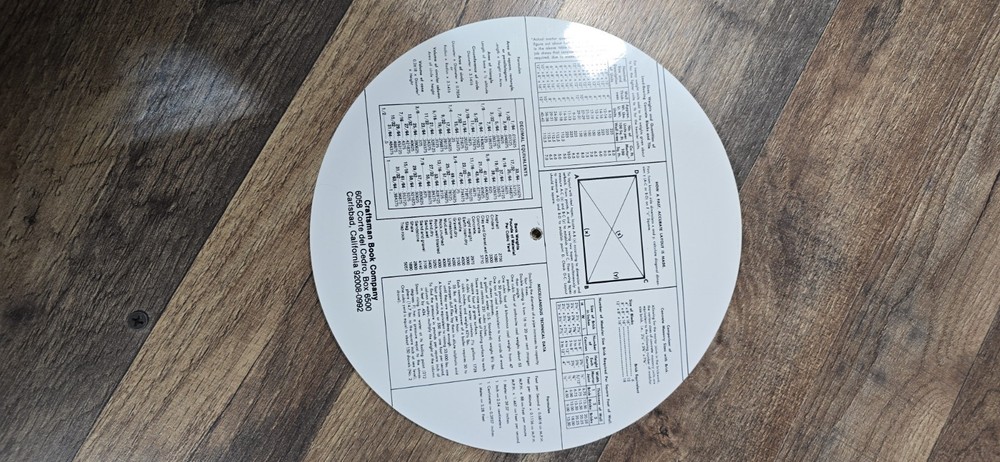 Emmett E “Z” Square Circular Calculator Pre Owned
