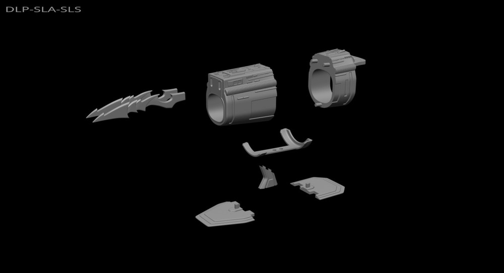 Predator Gauntlet Right hand two versions - File STL-OBJ For 3D printer -