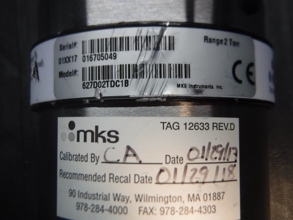 MKS 627D02TDC1B Capacitance Manometer