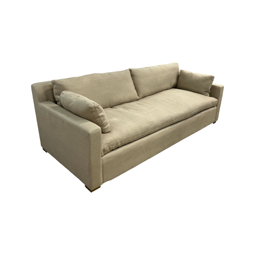 Restoration Hardware Belgian Track Arm Bench