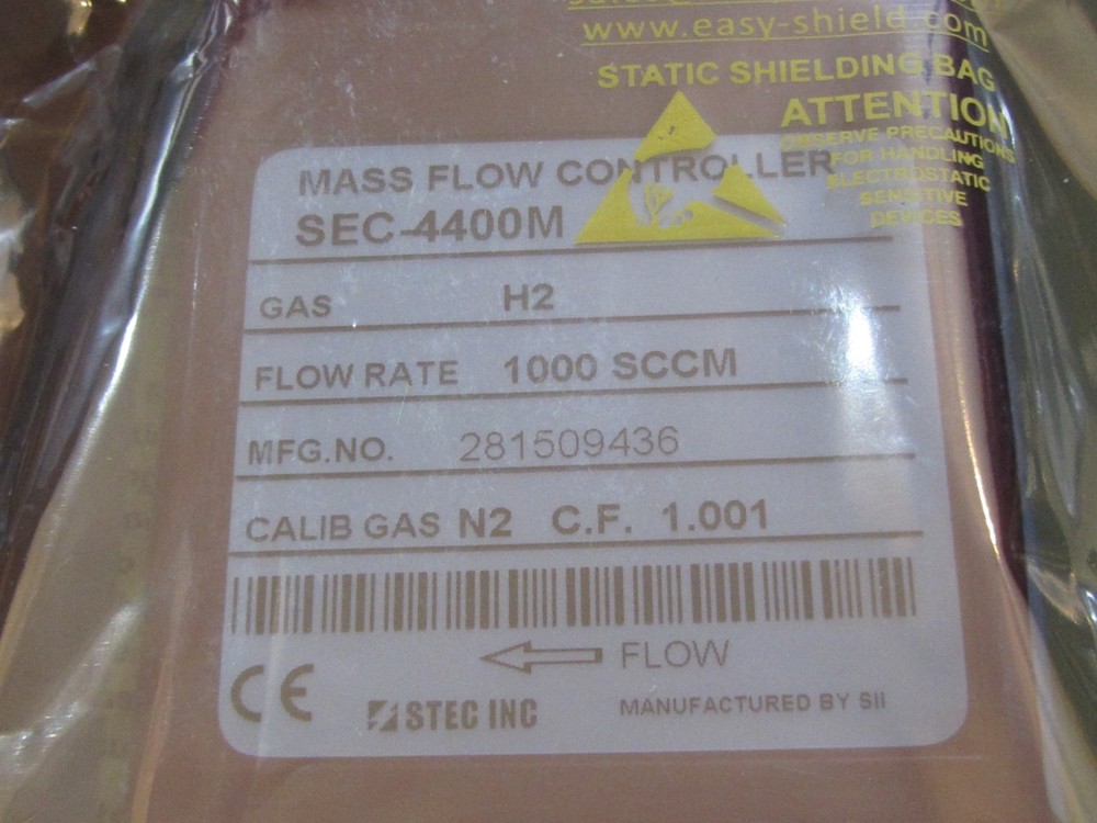 Stec SEC-4400M Mass Flow Controller! 1000 SCCM H2! NEW IN WRAPPER! PERFECT!