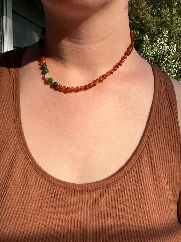 raw amber necklace Baltic