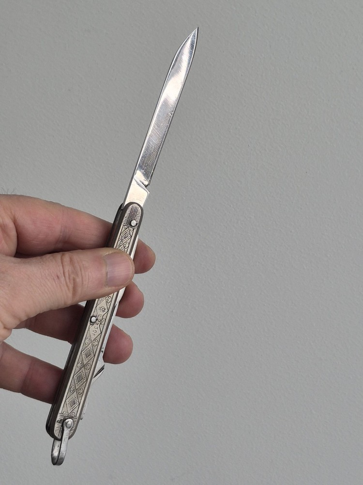 Soviet Cold War Titanium Folding Utility Knife - URSS